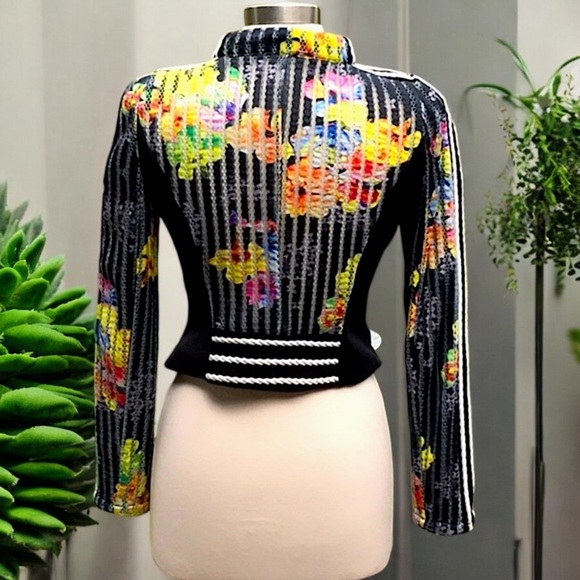 IToo Fashion Floral Mesh Blazer - Picture 11 of 14
